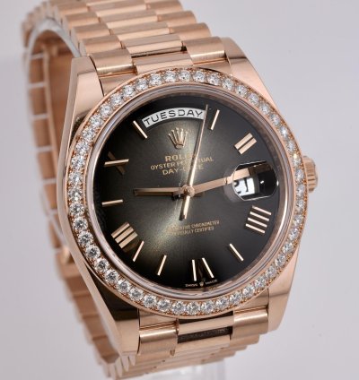 Rolex Day-date 40 2025 Day Date 40 Rbr Rose Gold Ombre Dial 228345rbr