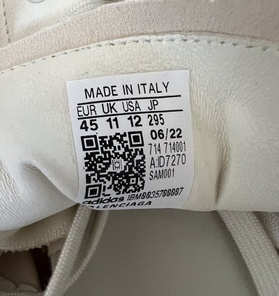 Balenciaga Adidas Stan Smith Sneaker In Off White