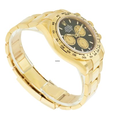 Rolex Daytona 40mm Yellow Gold Black Index Paul Newman Dial Gold Bezel 126508