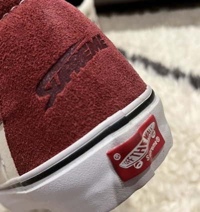 Supreme Vans Flies 2011 Burgundy White New Ds