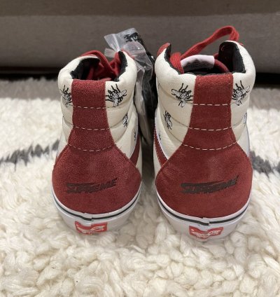 Supreme Vans Flies 2011 Burgundy White New Ds