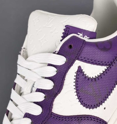 Air Force 1 Low Louis Vuitton White Purple