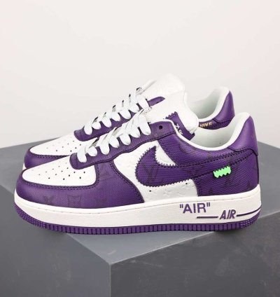 Air Force 1 Low Louis Vuitton White Purple