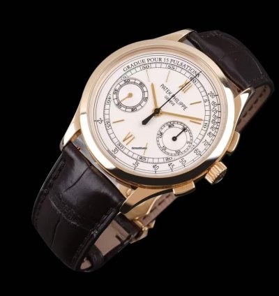 Patek Philippe Chronograph Yellow Gold Manual Mechanical Watch 39mm Chronograph
