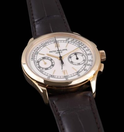 Patek Philippe Chronograph Yellow Gold Manual Mechanical Watch 39mm Chronograph