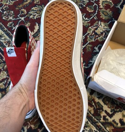 Supreme Vans Red Checkered Sk8-hi Pro Sz 11 5