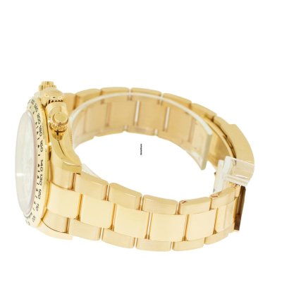 Rolex Daytona 40mm Yellow Gold White Index Dial Gold Bezel 126508