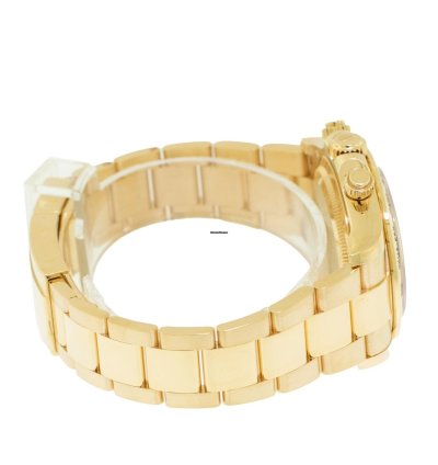 Rolex Daytona 40mm Yellow Gold White Index Dial Gold Bezel 126508