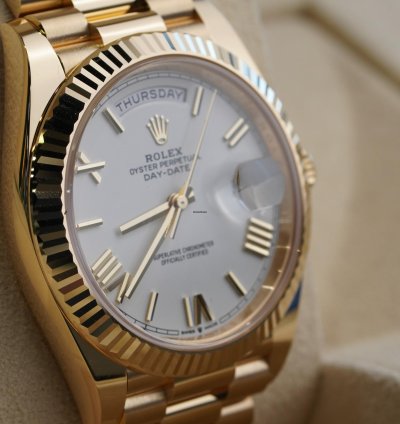 Rolex Day-date 40 2025 Unworn White Roman Numeral Daydate 40mm 228238