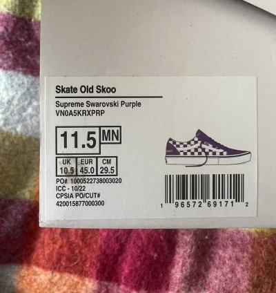 Supreme Vans Swarovski Old Skool