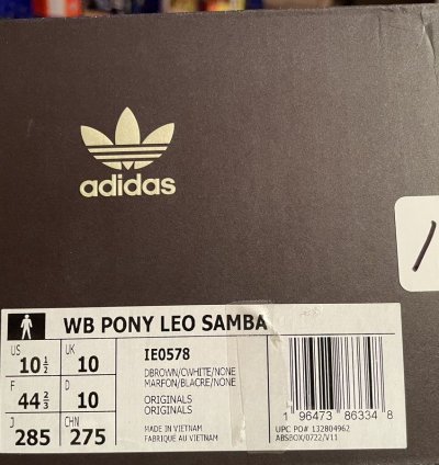 Brand New Wales Bonner Adidas Samba Pony Hair Leopard