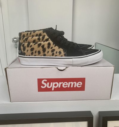 Supreme Vans Velevet Opard Black