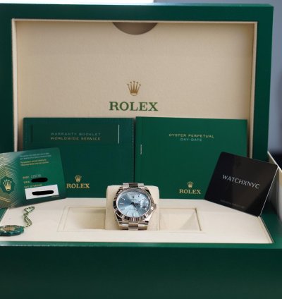 Rolex Day-date 40 2025 Unworn Day-date 40 Platinum Ice Blue Dial