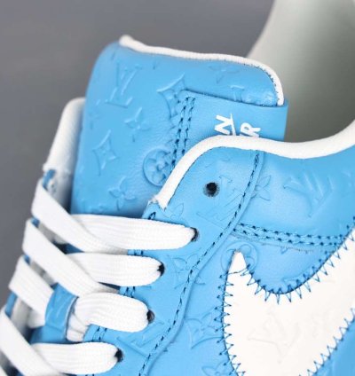 Louis Vuitton X Nike Air Force 1 University Blue