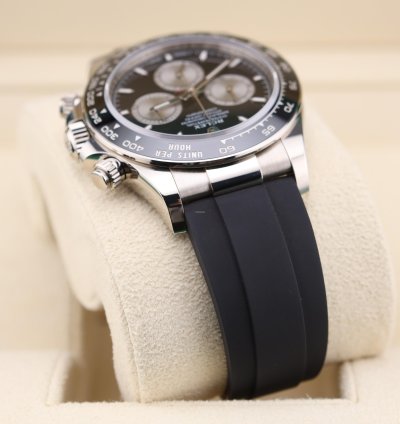 Rolex Daytona Baby Le Mans White Gold Oysterflex Black Dial 126519ln 2024