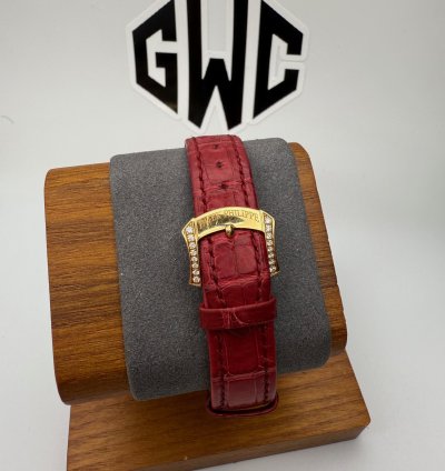 Patek Philippe Complications 4968-400r Rose Gold Pave Diamond Moonphase Ruby 33 3mm Manual