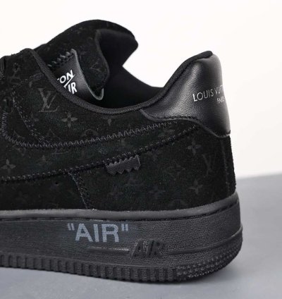 Lv X Nike Air Force Low Black