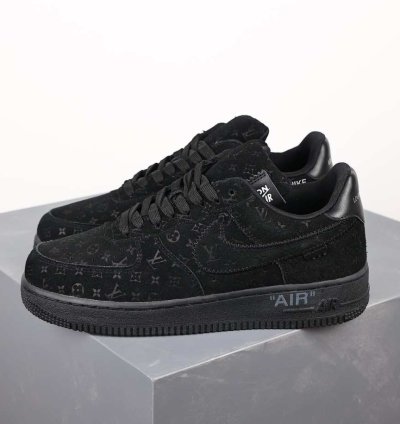 Lv X Nike Air Force Low Black