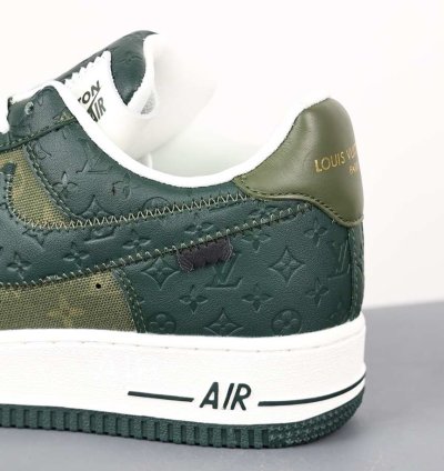 Lv X Nike Air Force Low Green