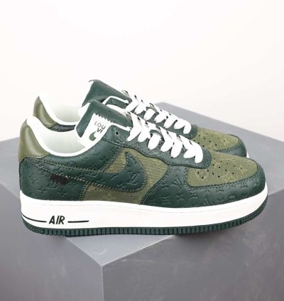 Lv X Nike Air Force Low Green