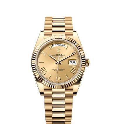 Rolex Day-date 40 2025 Unworn Day-date 40mm Fluted Bezel Roman Numeral Champagne Dial