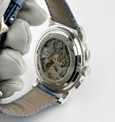 Patek Philippe Complications 5070g-001 Annual Calendar Chronograph White Gold Silver Dial 2003