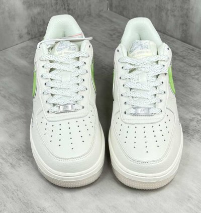 Nike Air Force 1 Low Beige Apple Green Silver