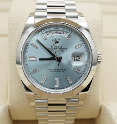 Rolex Day-date 40 228206 2022 Baguette 2022 Neu Full Set