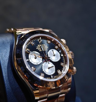 Rolex Daytona Basel One 126505ln Black Dial Diamond Rose Gold 40mm