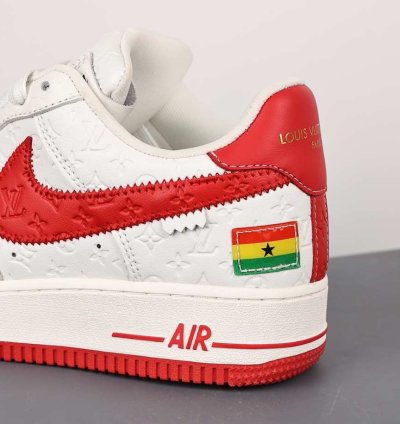 Nike Air Force 1 Low Louis Vuitton Red White