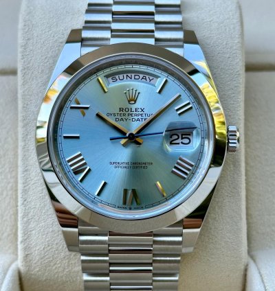 Rolex Day-date 40 228206 Ice Blue Roman