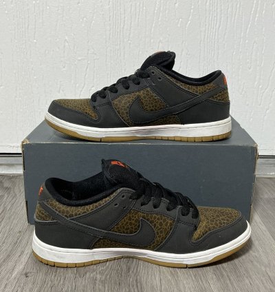 Size 8 5 - Nike Sb Dunk Low Giraffe Print 2014 Sneakers