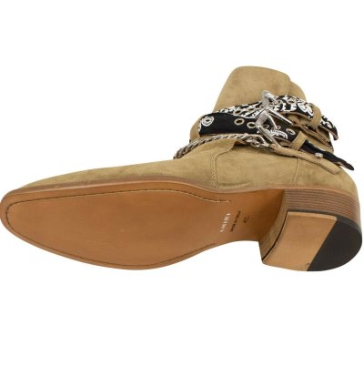 Tan Bandana Buckle Boots Size 12 45