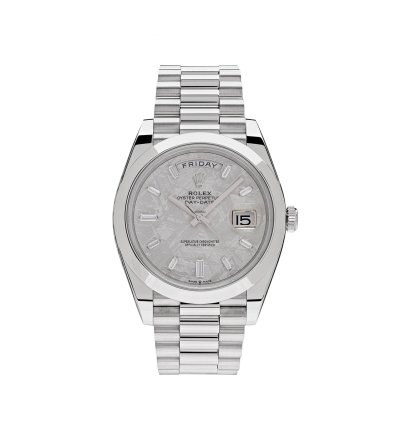 Rolex Day-date 40 228206 Platinum Meteorite Diamond Dial