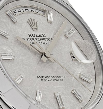 Rolex Day-date 40 228206 Platinum Meteorite Diamond Dial
