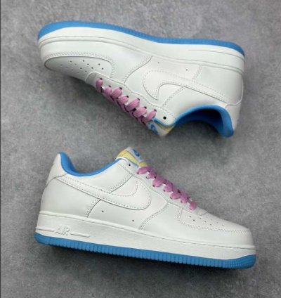 Nike Air Force 1 Low White Blue Pink