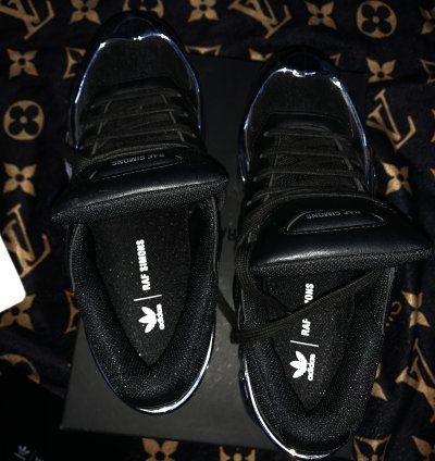 Core Black Silver Metallic Raf Simons Ozweegos