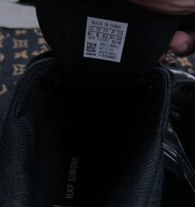 Core Black Silver Metallic Raf Simons Ozweegos