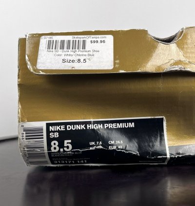 Size 8 5 Nike Sb Dunk High 2008 Thrashin Mens Y2k Vintage Sb
