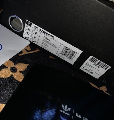 Core Black Silver Metallic Raf Simons Ozweegos