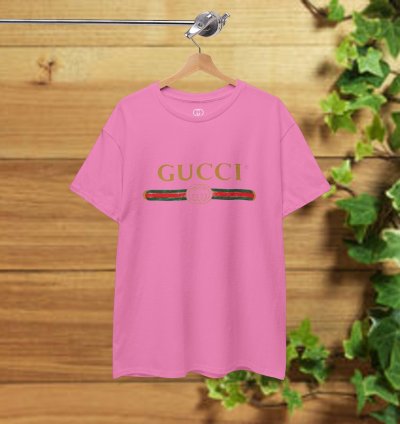 Gucci Logo T-shirt Azalea Pink Shirt Usa Size