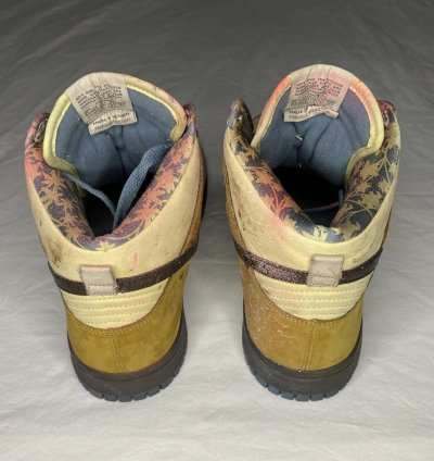Size 9 5 - Nike Dunk Premium High Yellow - Paint Damage
