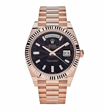 Rolex Day-date 40 228235 18k Rose Gold Eisenkiesel Diamond Dial 40 Mm