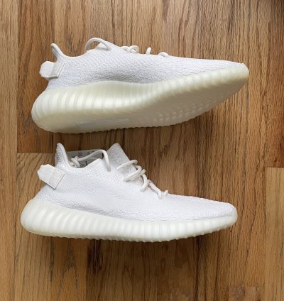 Ds Adidas Yeezy Boost 350 V2 Cream Triple Core White Sz 9 5