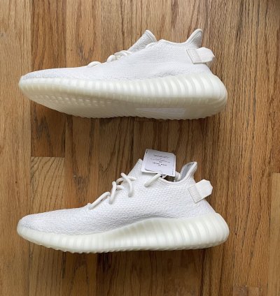 Ds Adidas Yeezy Boost 350 V2 Cream Triple Core White Sz 9 5