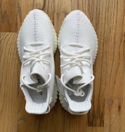 Ds Adidas Yeezy Boost 350 V2 Cream Triple Core White Sz 9 5