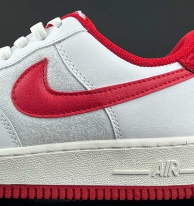 Nike Air Force 1 White Gym Red Sail