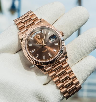 Rolex Day-date 40 228235 40mm Chocolate Baguette