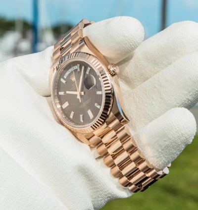Rolex Day-date 40 228235 40mm Chocolate Baguette