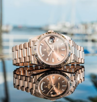 Rolex Day-date 40 228235 40mm Chocolate Baguette